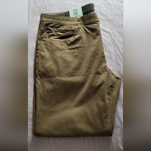 English Laundry Men's Slim Straight Leg Pants 40×30, Walnut